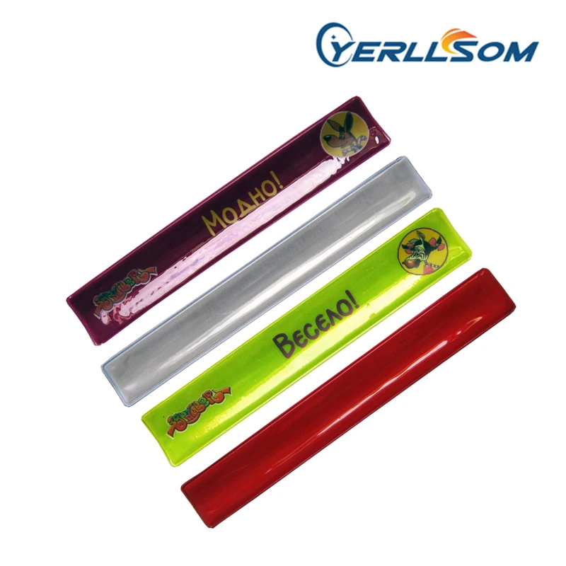 YERLLSOM 3*22 см 300 шт./лот хит продаж печатные 1 цвет логотип пощечину светоотражающие