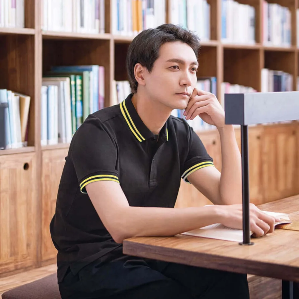 

Xiaomi 1pcs fashion Trend 90 point Classic lapel short sleeve shirt Cool silky Summer leisure cotton Polo Sportswear Smart home