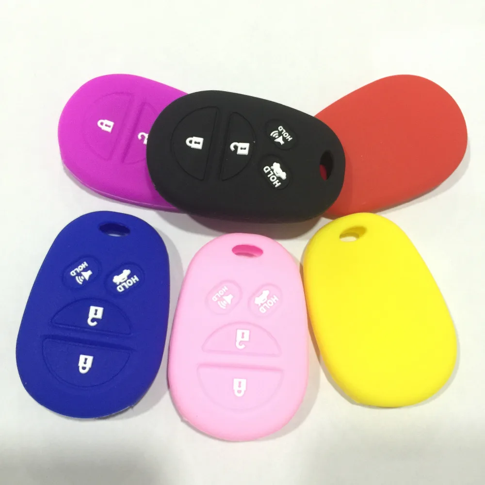 silicone car key cover case for toyota camry sequoia Avalon sienna 4 buttons | Автомобили и мотоциклы