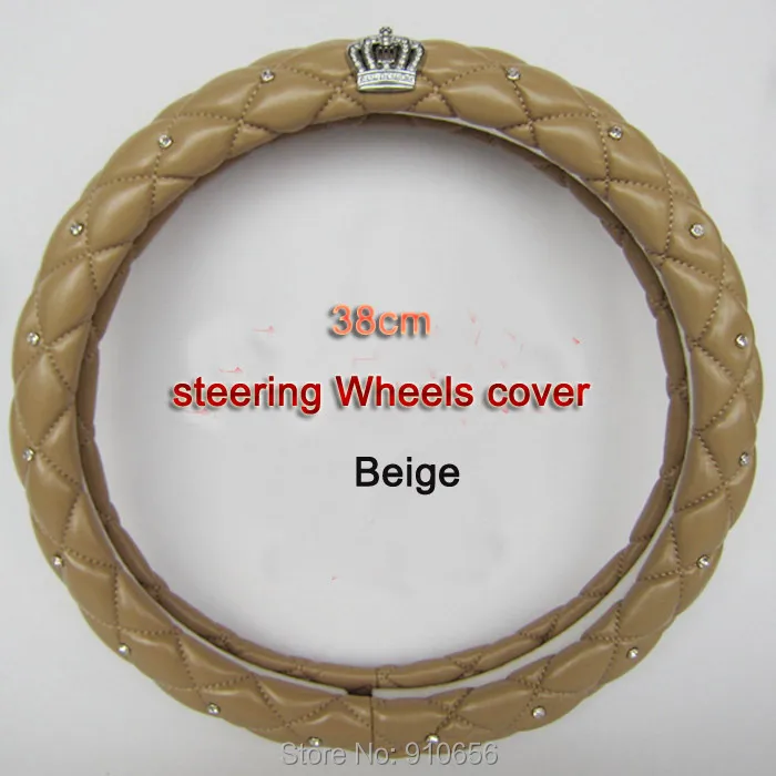 38 см PU автомобилей рули крышки ПАПА Горный Хрусталь алмазов шипованных корона