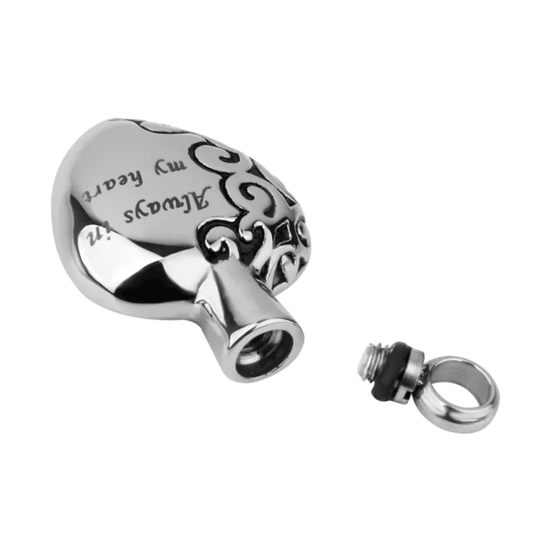 Пепел памятный кулон с всегда в моем урна виде сердца кремации 2016 ee|memory pendants|ash