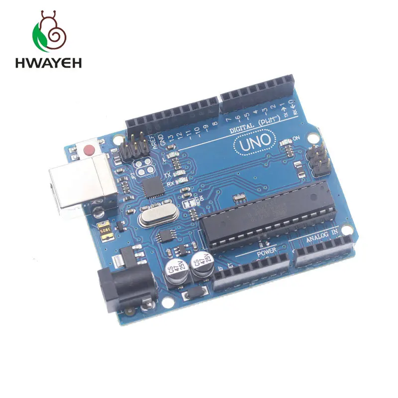 Высокое качество один набор UNO R3 официальная коробка ATMEGA16U2+ MEGA328P чип для Arduino UNO R3 макетная плата+ USB кабель - Цвет: UNO R3
