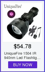 UniqueFire 1508 T50 XRE(зеленый/красный/белый) светодиодный фонарик 3 режима фокусируемая головка Масштабирование Coyote Охота факел Лампа