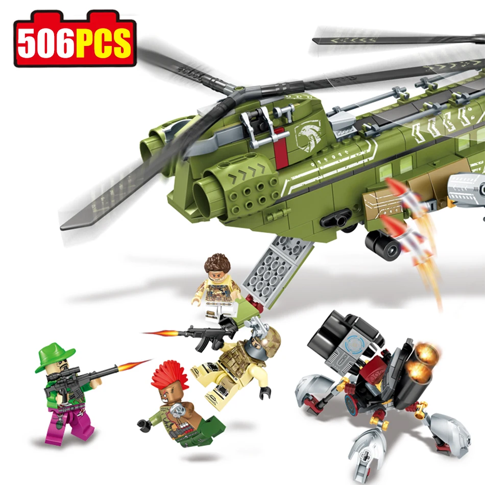 506 шт. Sembo блок Черное золото военные серии строительные блоки Совместимые Legoed