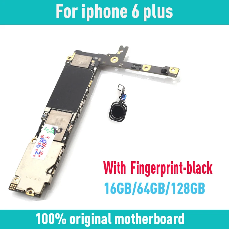 Материнская плата для iphone 6 plus основная 16 Гб/64 Гб/128 ГБ с Touch ID оригинальная