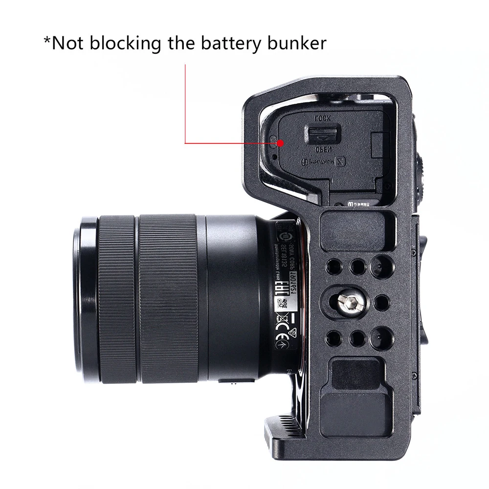 UURIG Алюминиевый металлический корпус для камеры A7III защитный чехол SONY A73 A7R3 A7M3 DSLR