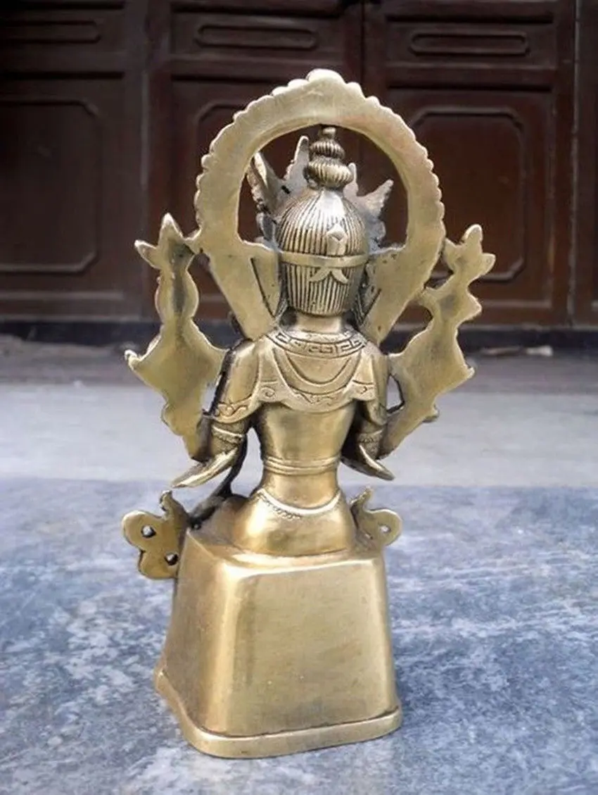 Бронзовая статуя Будды Тибет буддизм Maitreya | Дом и сад