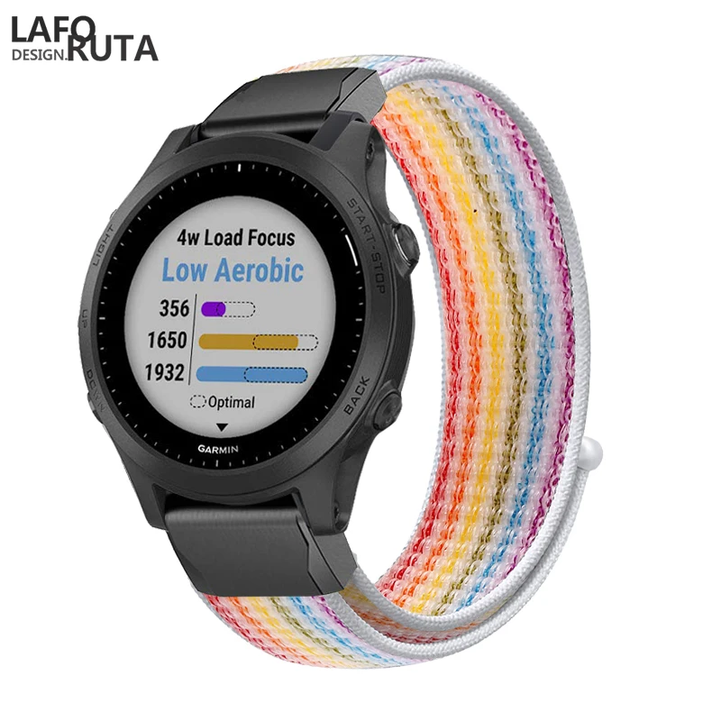 Laforuta ремешок для Garmin Fenix 5X 5 5S Plus 3 3HR D2 S60 часы 26 20 мм быстросъемный нейлон Easyfit