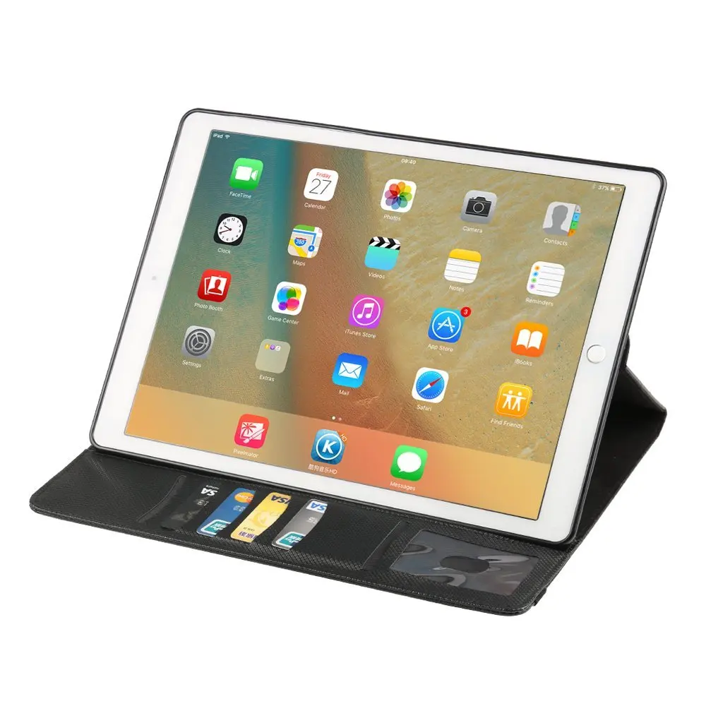 Вращающийся на 360 градусов чехол для iPad 2/3/4 откидная подставка из искусственной