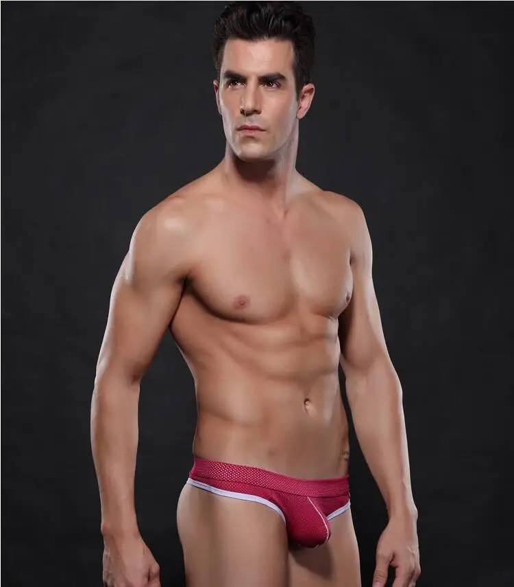 Мужское сексуальное нижнее белье сетчатые быстросохнущие дышащие стринги и