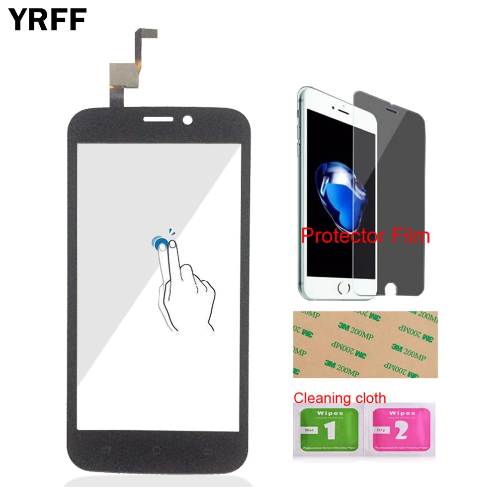 4.5'' Mobile Front Glass For BlackView A5 Touch Screen Digitizer Panel Len Sensor Tools + Protector Film Adhesive | Мобильные