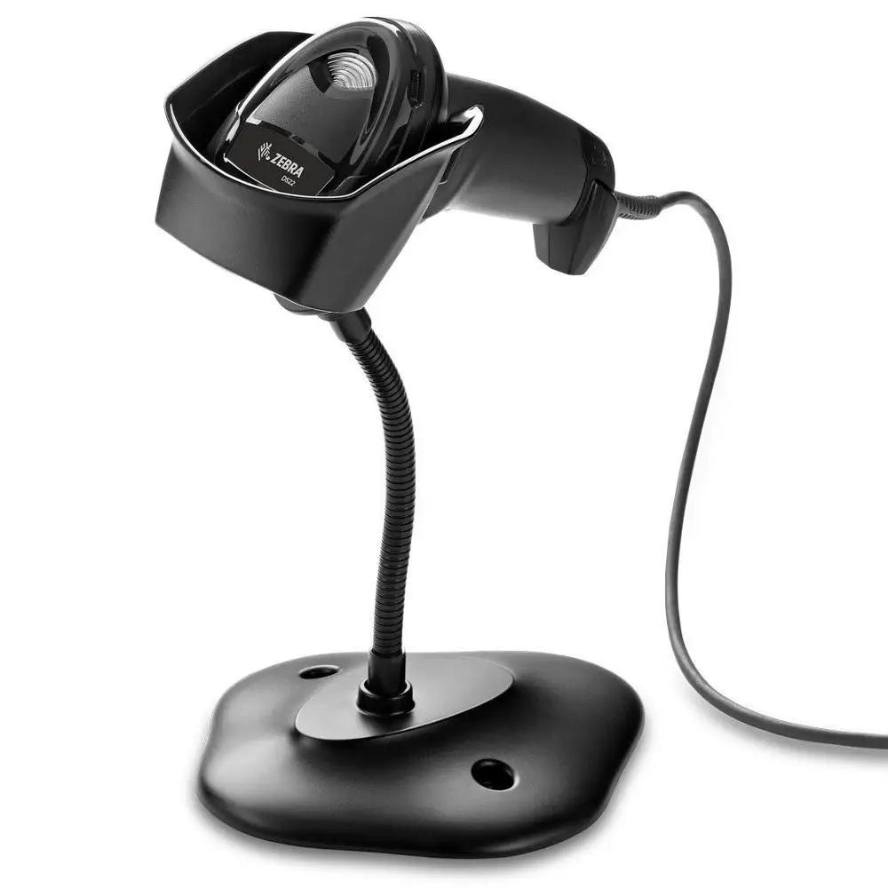Black with stand Zebra DS2208, usb-комплект, SR, DS2208-SR(комплект со сканером, usb-кабелем и подставкой - Цвет: Black with stand