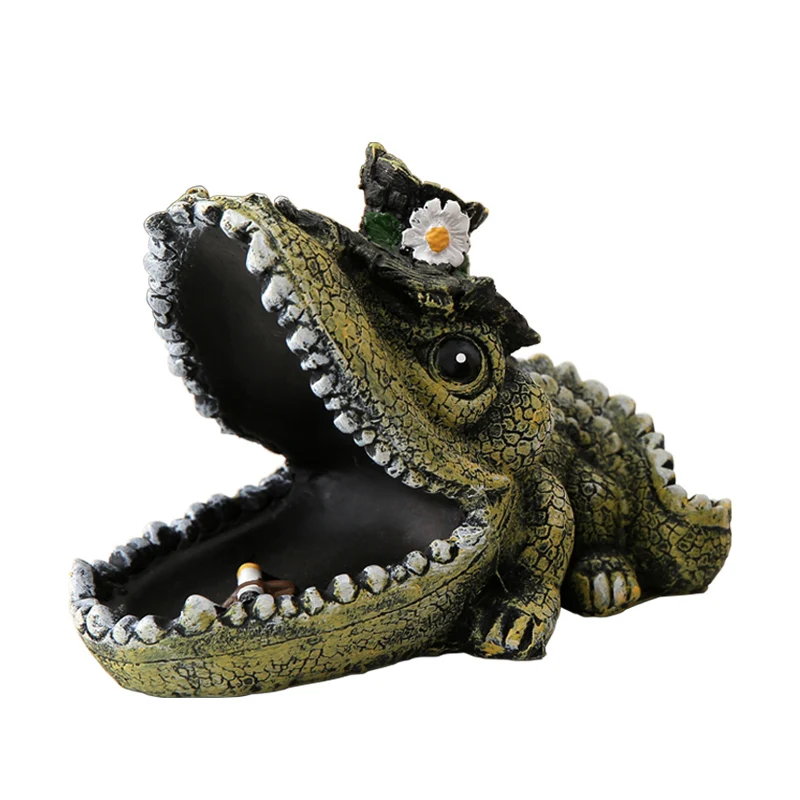 

Creative personality cute cartoon crocodile ashtray for KTV bar decorations decorative special tortoise ashtray for boyfriend