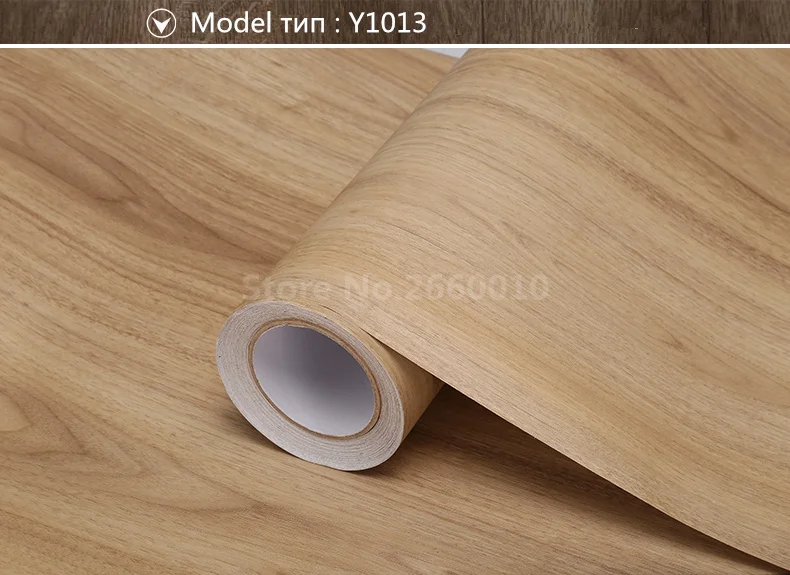 Практичная мебель DIY Декор ПВХ самоклеющиеся деревянные обои наклейка для дома Наклейка для ремонта стола шкафа водонепроницаемая пленка - Цвет: Y1013