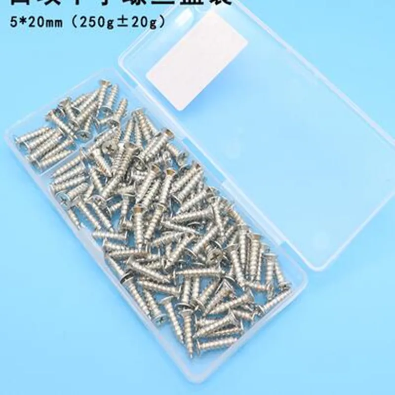 Набор саморезов для дерева крепежные винты с круглой головкой M5x20 в коробке m5 * 20