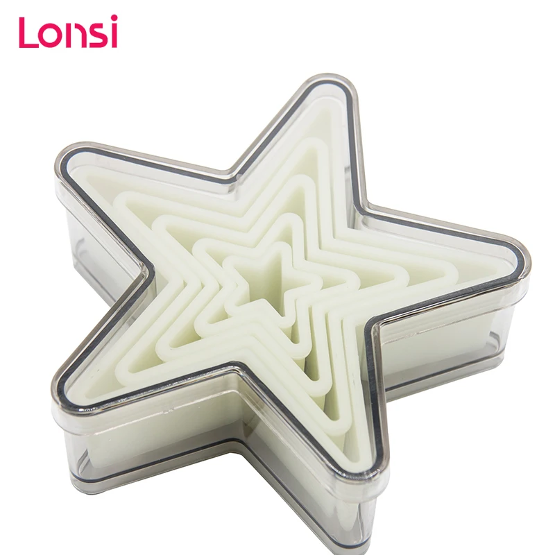 LONSI нейлоновая формочка для печенья набор пластиковых формы печения 3D кухонной