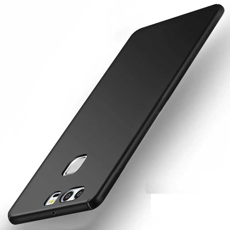 Black Роскошный Матовый Жесткий пластик чехол для huawei P9 EVA-L09 EVA-L19 EVA-L29 EVA-AL10 PC задняя крышка полная крышка для телефона из материала EVA L09 L19 L29 AL10 чехол - Цвет: Black