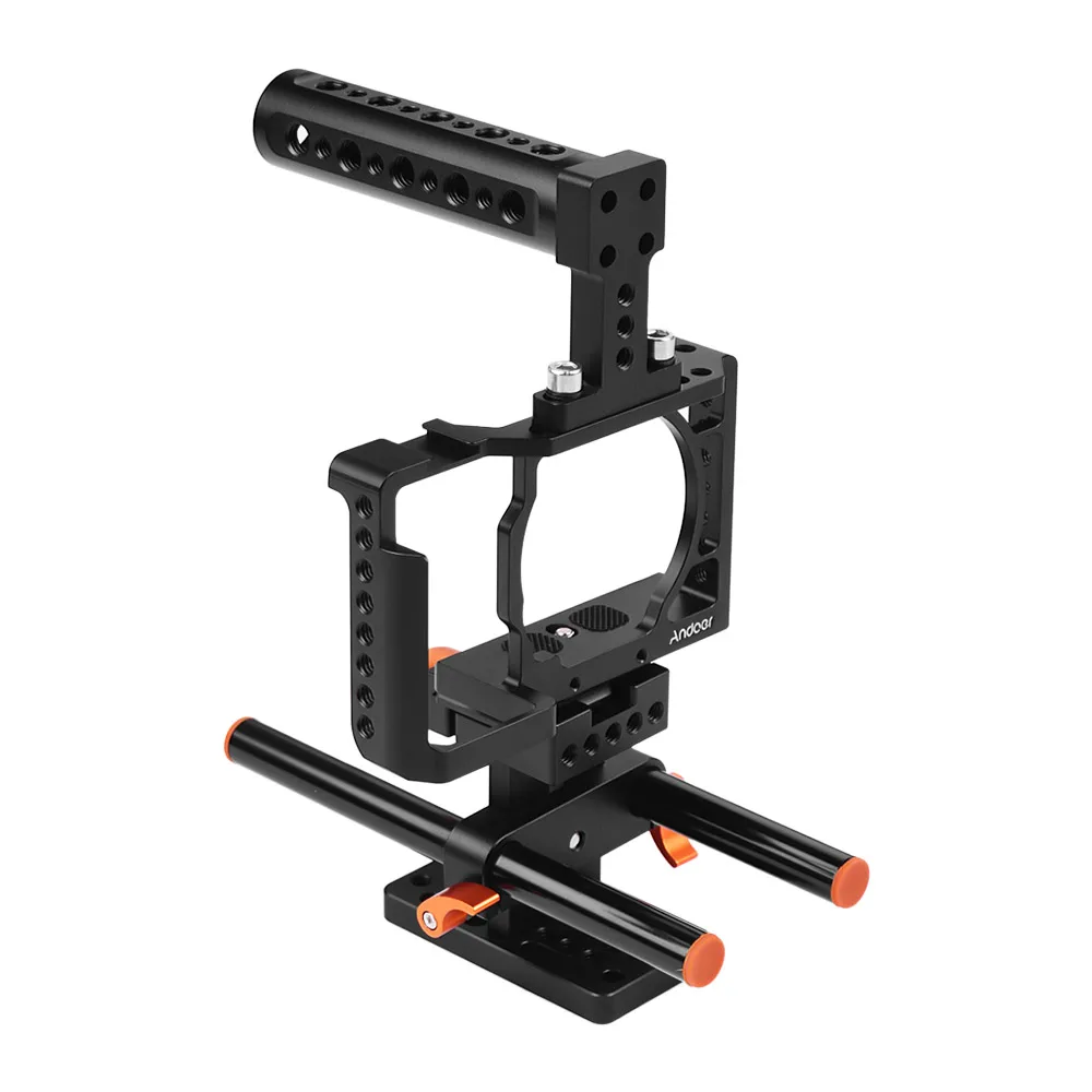 Камера andoer Cage для sony A6500/A6400/A6300/A6000 камера видео фильм делая стабилизатор алюминиевый сплав 1/4 дюймов винт