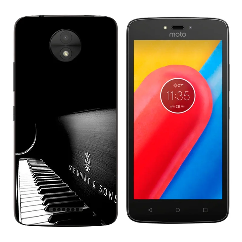 Силиконовый чехол для Motorola Moto C 2017 мягкий из ТПУ с принтом жизни XT1750 XT1754 5 0 |