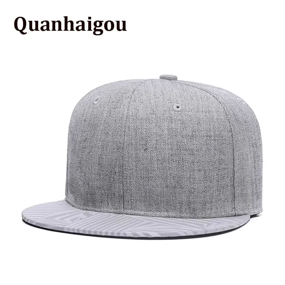 Quanhaigou светоотражающие Snapback крутые плоские козырьки с козырьком для молодых