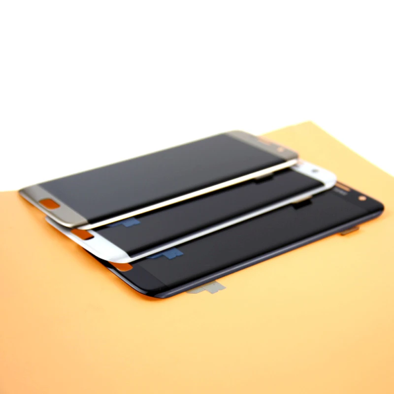 5,5 ''Супер AMOLED красный ЖКД для SAMSUNG Galaxy s7 edge G935 G935F сенсорный экран дигитайзер дисплей