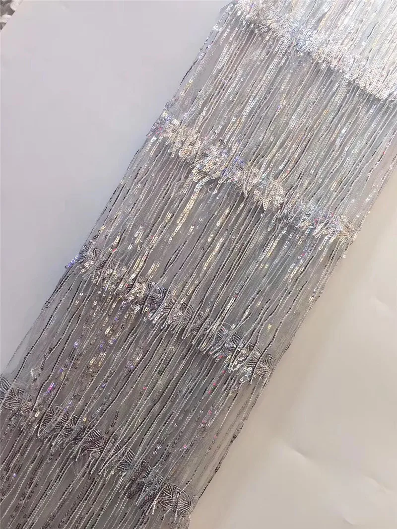 Свадебная кружевная ткань с бахромой нигерийская модная африканская