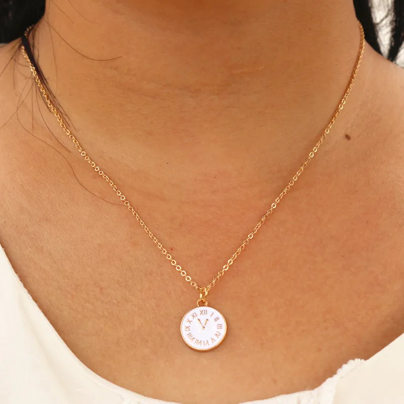 N949 Trendy Tiny Time Pendant Necklace Women Chain Lady Girl Gifts Bijoux Fashion Jewelry Colar Big Promotion | Украшения и