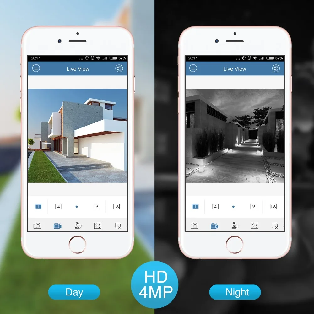 ANNKE 4MP HD POE безопасности Пуля IP камера 30 м ночное видение с IP66 Всепогодный