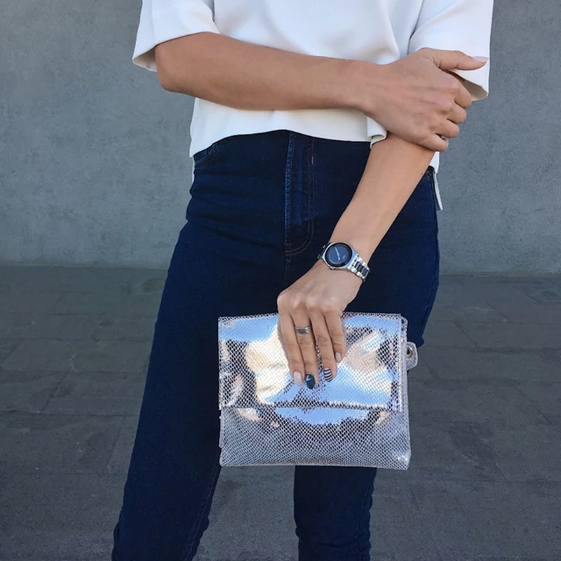 Сумка-мессенджер ZROM из натуральной кожи серебристая мягкой коровьей | Багаж и