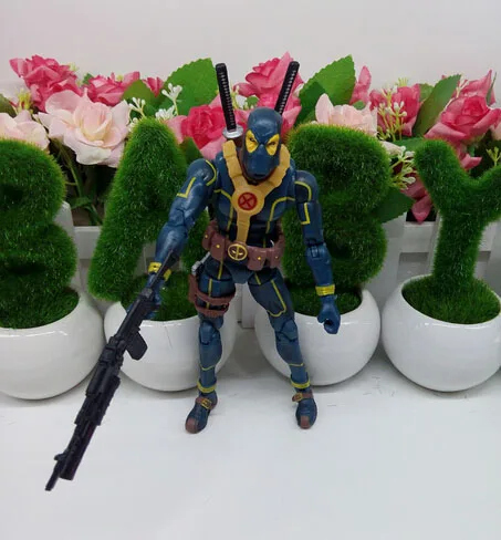 Многоцветный Новинка; Лидер продаж! 16 см супер герой Лига Справедливости X-MAN Дэдпул Фигурки игрушки Рождественские игрушки без коробки - Цвет: Многоцветный