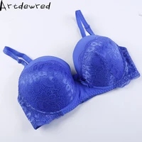 artdewred women sexy brasplus size full cup push up lace flowers bra brassiereside adjustment underwear 75 80 85 90 95 100