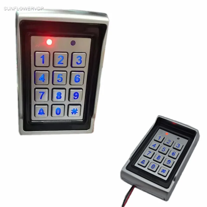 

For 8 Apartments 7'' Video Doorbell Monitor For Video Intercom With Recording SD Card System Unit +Keypad Access Control System