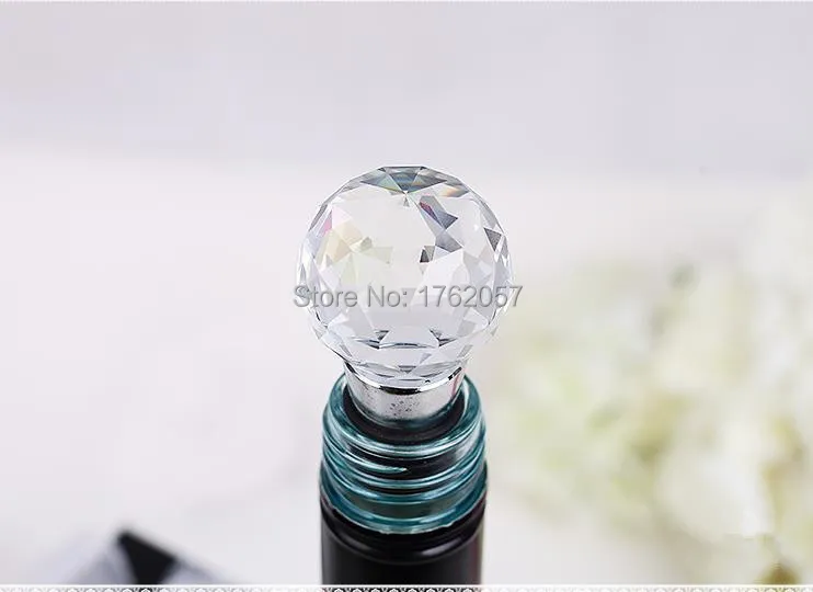 Подарок для гостей прозрачный хрустальный шар стопор бутылки вина самая низкая