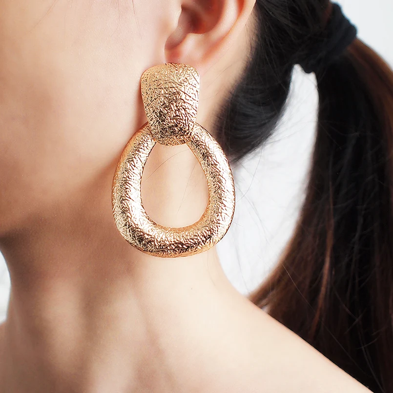 Серьги подвески UKMOC женские Висячие геометрические украшения в стиле панк