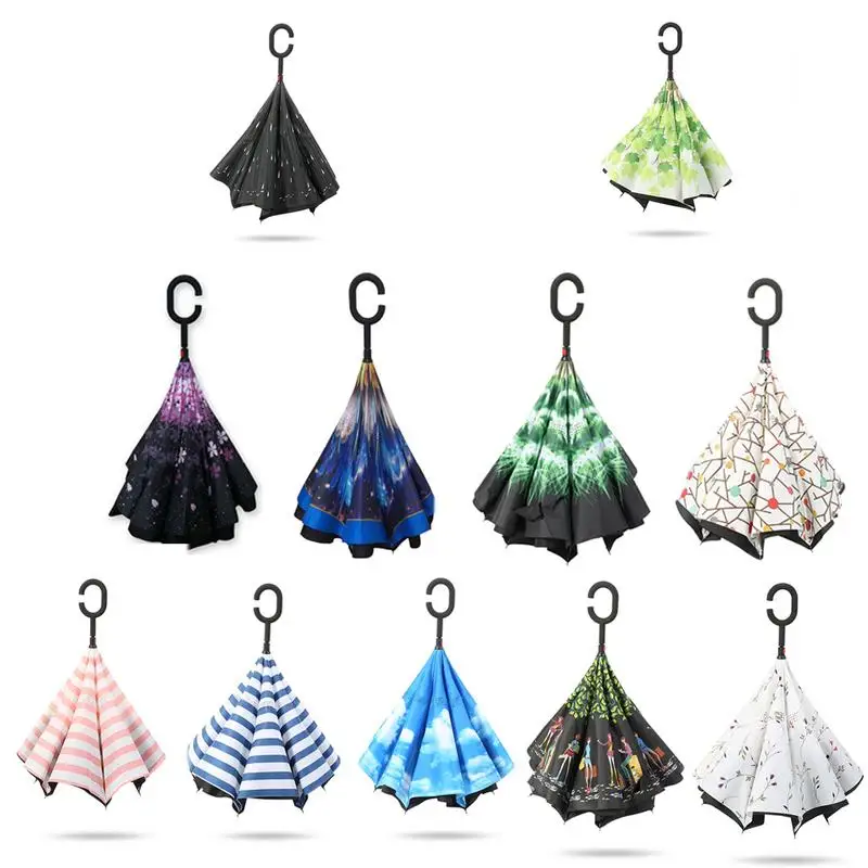 Зонтики для девочек складной зонт обратный декор в виде зонта автомобиля Для