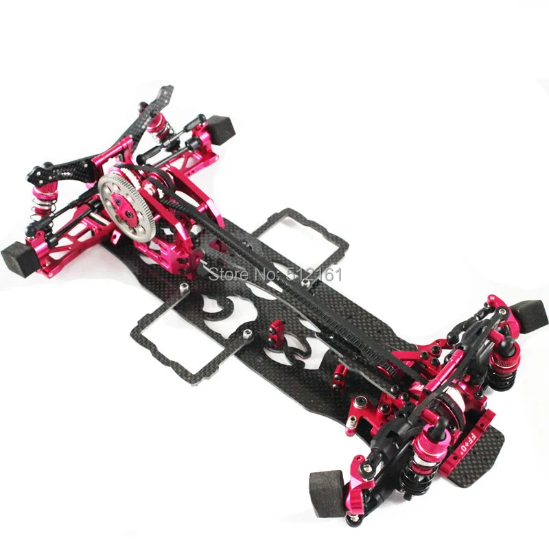 1/10 сплав и углерод SAKURA D4 AWD EP Дрифт гоночный автомобиль рама комплект# KIT-D4AWD