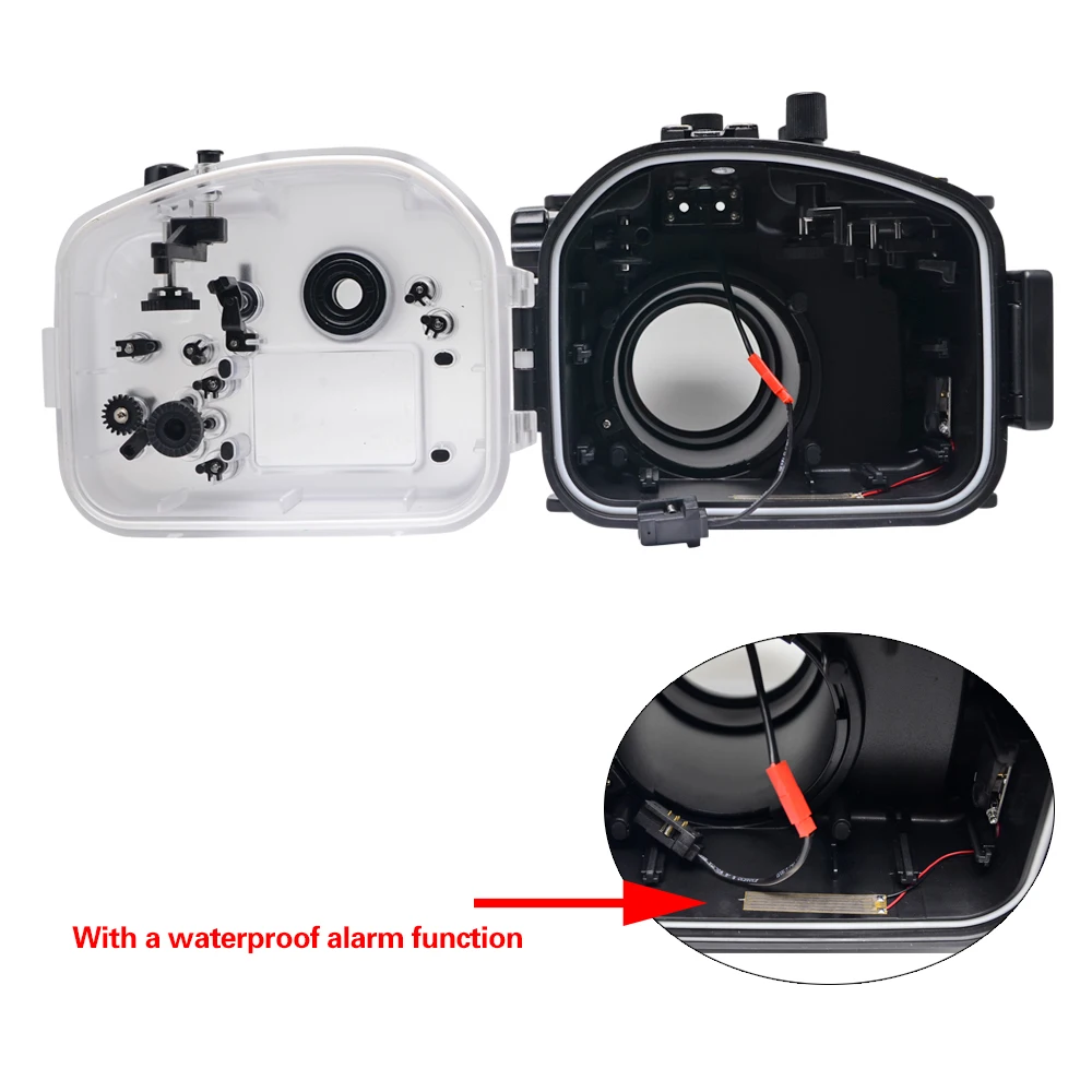 

Mcoplus 40m 130ft GH5 Waterproof Underwater Housing Case for Panasonic Camera With 12-60mm/45-150mm Lens