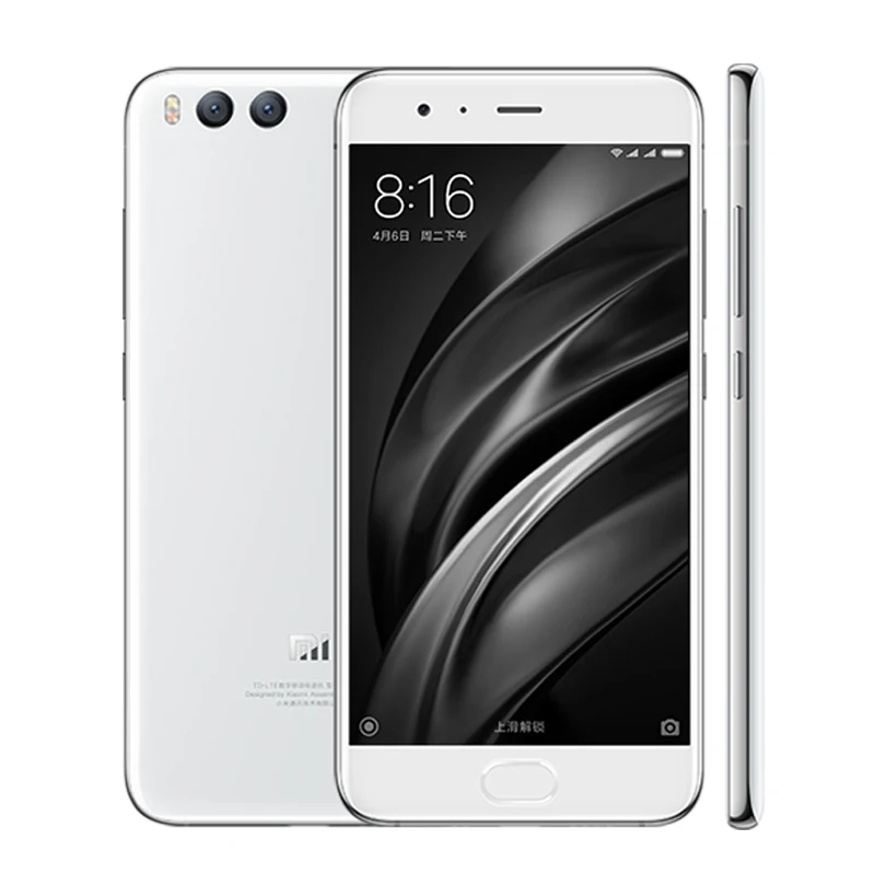 Оригинал Сяо Mi 6 мобильный телефон ГБ Оперативная память 128 Snapdragon 835 Octa core 5.15&quot 1080 P