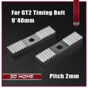 Reprap DIY GT2 зубчатый ремень, фиксирующий элемент, алюминиевый сплав, шаг зуба, 2 мм зажим, фиксированный зажим 9*40 мм ЧПУ для 3 D деталей принтера