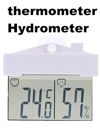 ЖК дисплей окно цифровой термометр Ареометр Крытый Открытый Влажность Temp датчик