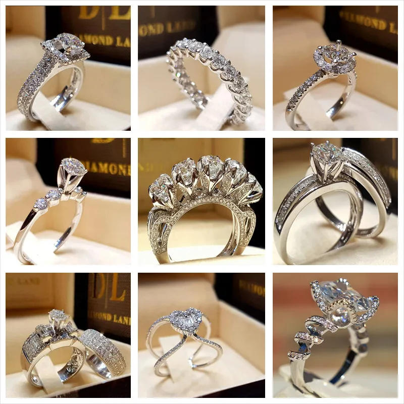 Модное женское кольцо хорошее качество CZ кубический цирконий кольца для свадьбы