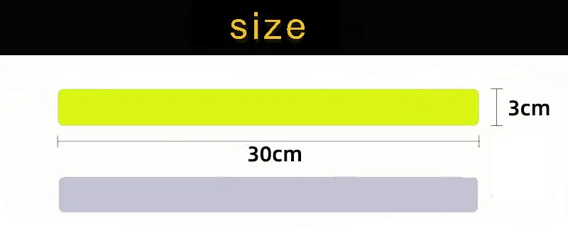 NEW Arrival 30CM Reflective Wristband slap band bracelets slap wrap armband for running bicycle riding safety visibility use