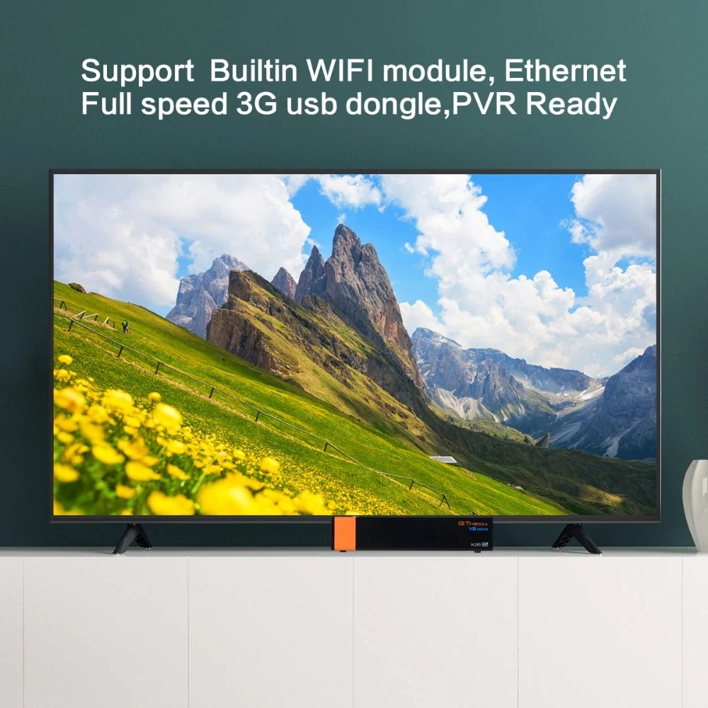 GTMedia V8 Nova Full HD DVB-S2 спутниковый ресивер 1 год Европа Cccam Cline же Freesat V9 Супер Обновление от Freesat V8 супер