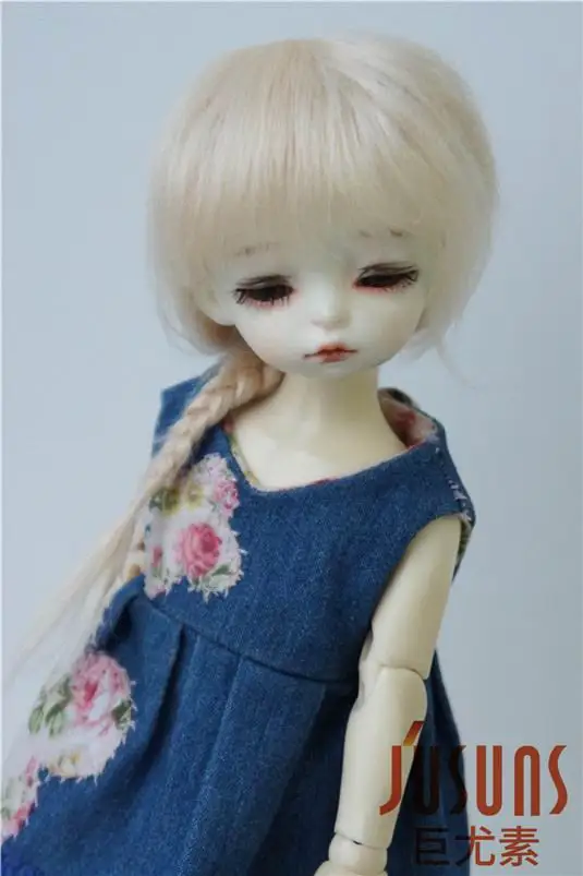 JD211 1/6 YOSD мохер кукла парики Froz характер BJD 16 18 см 6 7 дюймов Эльза коса волос|doll wig|bjd