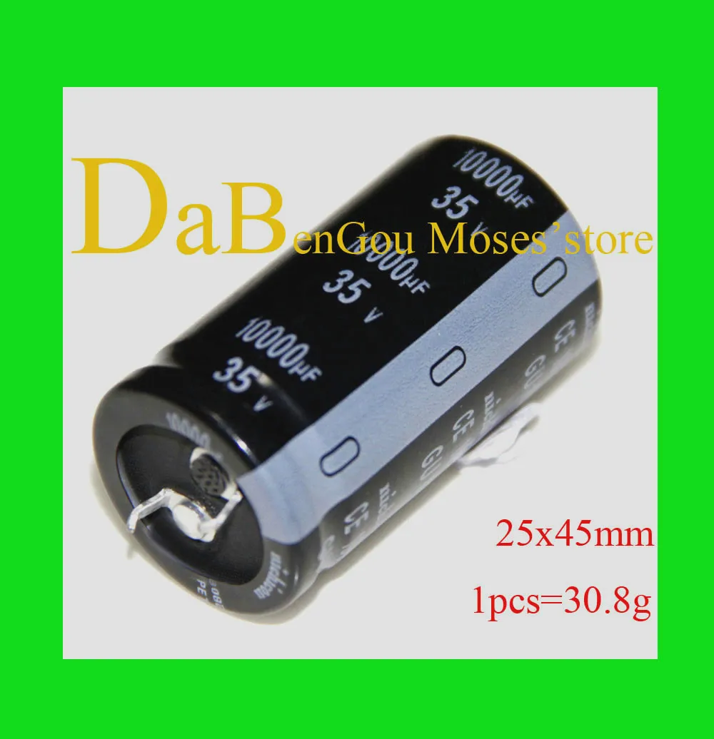 35В 10000 мкФ оригинальный новый Электролитический конденсатор фирмы nichicon