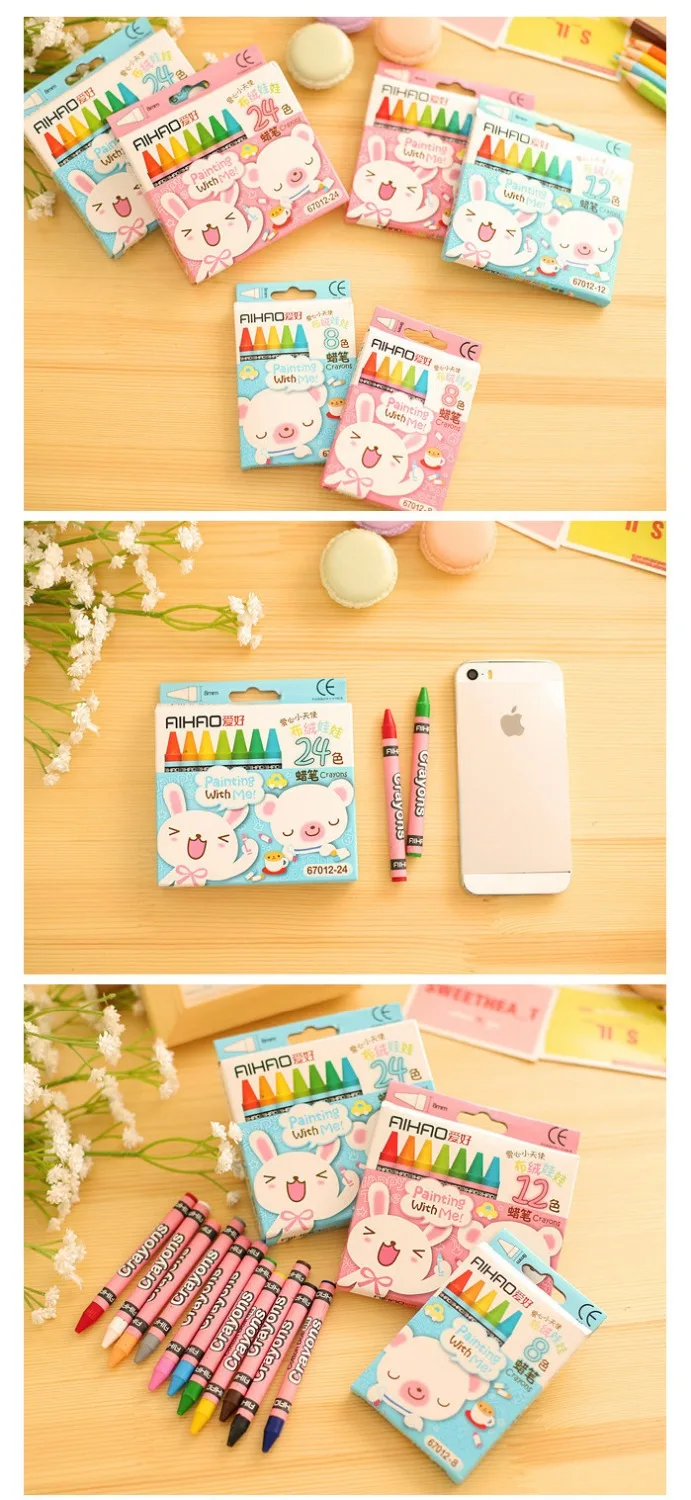Милые карандаши для детей Пастельная упаковка разноцветный подарок