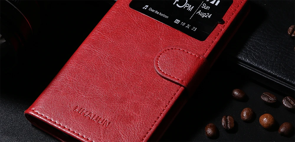 Чехол-книжка кожаный чехол с окошком на AGM A9 A8 X1 X2 X3 Archos Saphir 50X чувство 50X50 Saphir Blackview BV9700 BV5500 чехол для телефона