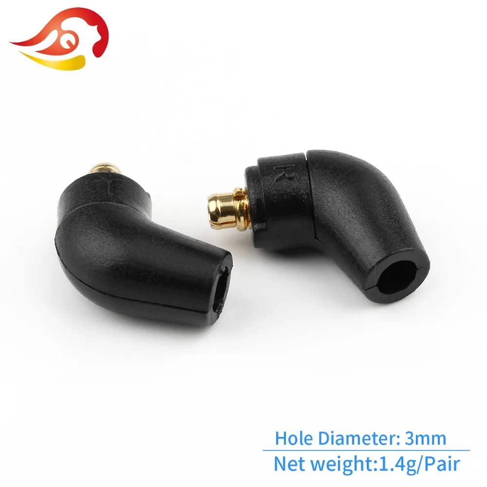 

QYFANG 1 Pair 135 Degree MMCX Earphone DIY Custom Pin For ER4 XR SR ER4SR ER4XR SE315 SE535 UE900 Solderr Wire Connector Plug