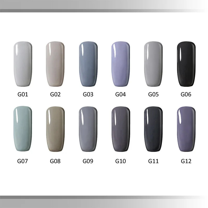 Charm Chica Gray Series Color 6ml UV Gel Nail Polish Soak Off Lak Lacquer Art Vernis Semi Permanant G05 | Красота и здоровье