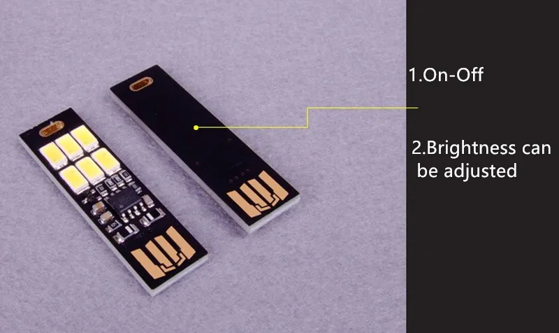 FFFAS мини сенсорный регулируемый светодиодный USB светильник 1 Вт для 5 в мобильного телефона зарядное устройство Настольный ноутбук компьютер планшет power bank
